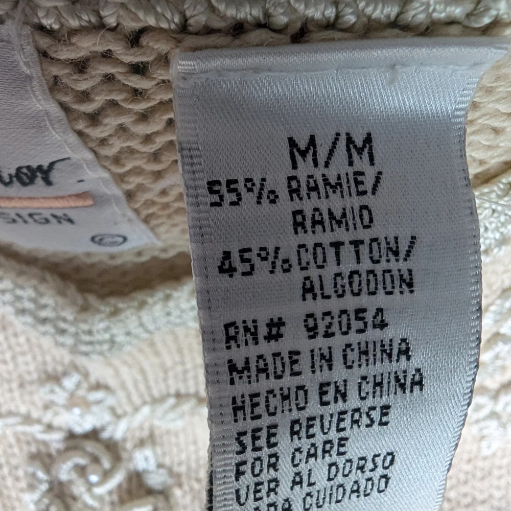 Carolyn Taylor Cream Sweater with Lace Details - Picture 3 of 10